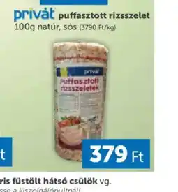 PRIVÁT Privat Puffasztott Rizsszelet ajánlat