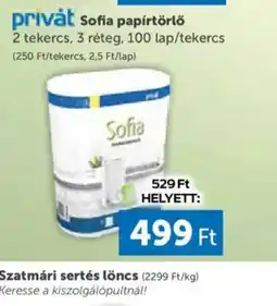 PRIVÁT Privat Sofia papírtörlő ajánlat