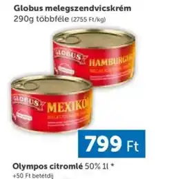 PRIVÁT Globus Melegszendvicskrém ajánlat