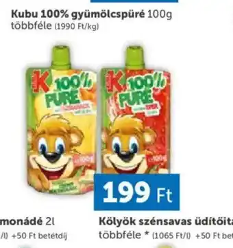 PRIVÁT Kubu 100% gyümölcspüré ajánlat