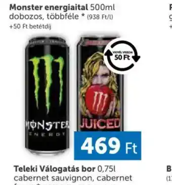 PRIVÁT Monster energiital ajánlat