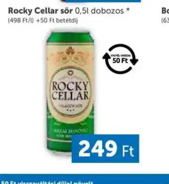 PRIVÁT Rocky Cellar sör 0,5l dobozos ajánlat