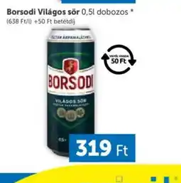 PRIVÁT Borsod Világos sör 0.5l dobozos ajánlat