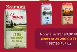 ZooPlus Purizon Kutyaeledel ajánlat