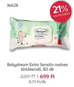 Rossmann Babydream Extra Sensitiv nedves törlőkendő ajánlat