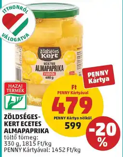 PENNY Zöldséges- kert ecetes almapaprika ajánlat