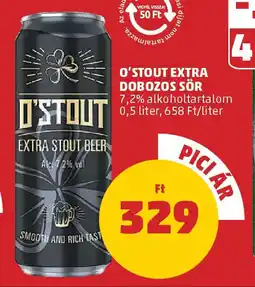 PENNY O'Stout extra dobozos sör ajánlat