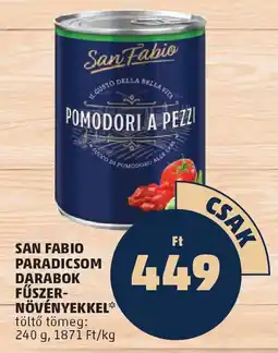 PENNY San Fabio Paradicsom Darabok füszer- növényekkel ajánlat