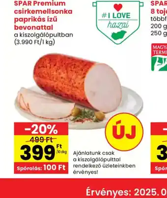 Spar SPAR Premium csirkemellsonka ajánlat