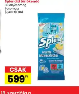 Spar Splendid törlőkendő ajánlat