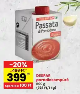 Spar Despar Paradicsompüré Passata di Pomodoro ajánlat