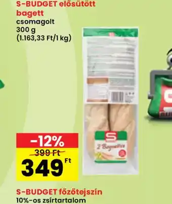 Spar S-Budget elősütött bagett ajánlat