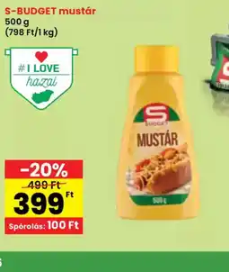 Spar S-Budget Mustár ajánlat