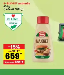 Spar S-Budget Majonéz ajánlat