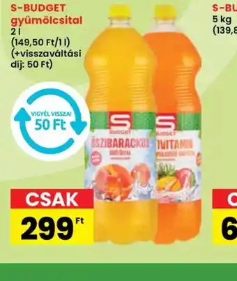 Spar S-Budget Gyümölcsital ajánlat