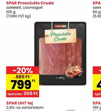 Spar SPAR Prosciutto Crudo ajánlat