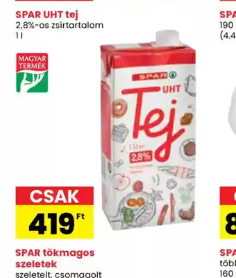 Spar SPAR UHT tej ajánlat