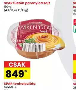 Spar SPAR füstölt parenyica sajt ajánlat