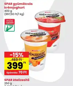 Spar SPAR Gyümölcsös Krémjogghurt ajánlat