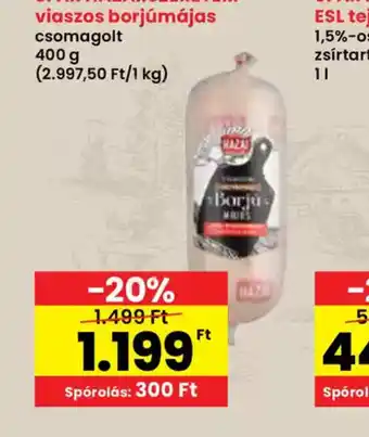 Spar SPAR Házaj.Szeretem Viaszos Borjúmájas ajánlat