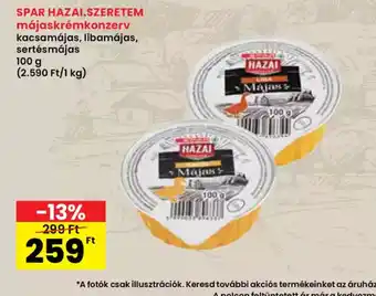 Spar Spar Házal szeretem májkrémkonzerv ajánlat