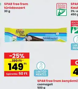 Spar SPAR free from túrdesszert ajánlat