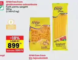 Spar SPAR Free from gluténmentes száraztészta ajánlat