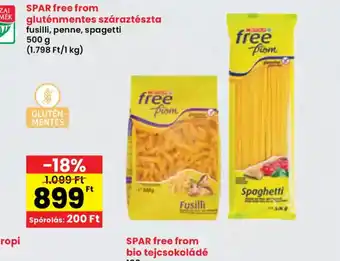 Spar SPAR Free from gluténmentes száraztészta ajánlat