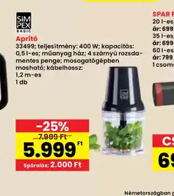 Spar Simpex Aprít ajánlat