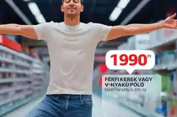 Auchan Férfi kerek vagy V-nyakú pl ajánlat