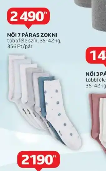 Auchan Női 7 pár zokni ajánlat