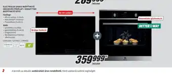 Media Markt Electrolux Ép BETTER WAYtett Indukcis Főzőlap + Ép BETTER WAYtett Sütő ajánlat