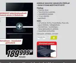 Media Markt Gorenje G693FMC indukcis főzőlap + beépíthető sütő ajánlat