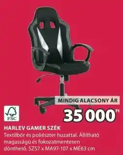 JYSK Harlev gamer szék ajánlat