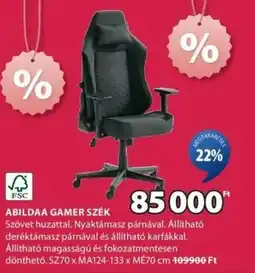 JYSK Abildaa gamer szék ajánlat