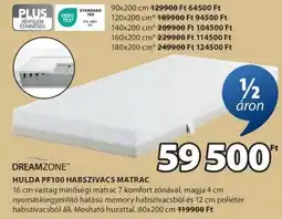 JYSK Dreamzone Hulda PF100 habszivacs matrac ajánlat