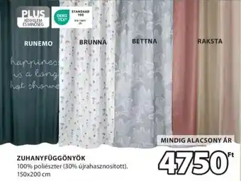 JYSK Zuhanyfüggönyök ajánlat
