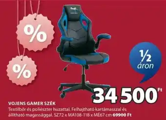 JYSK Vojens gamer szék ajánlat