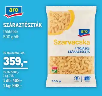 Metro Aro Száraztészták ajánlat