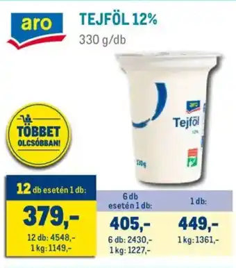 Metro Aro Tejföl 12% ajánlat