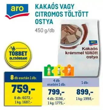 Metro Aro Kakaós / citromos töltött ajánlat