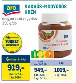 Metro Aro Kakaós-mogyorós krém ajánlat