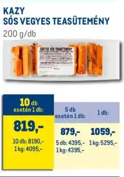 Metro Kazy Sós vegyes teasütemény ajánlat