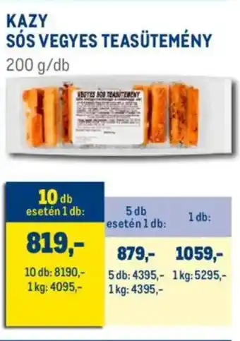 Metro Kazy Sós vegyes teasütemény ajánlat