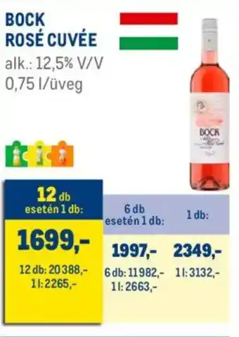 Metro Bock Rosé Cuvée ajánlat