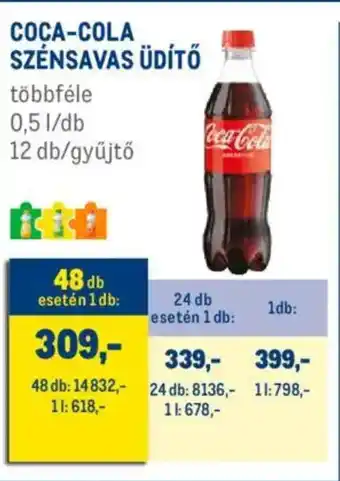 Metro Coca-Cola szénsavas üdítő ajánlat