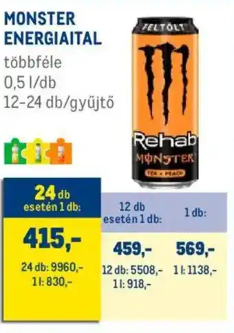 Metro Monster energiaital ajánlat