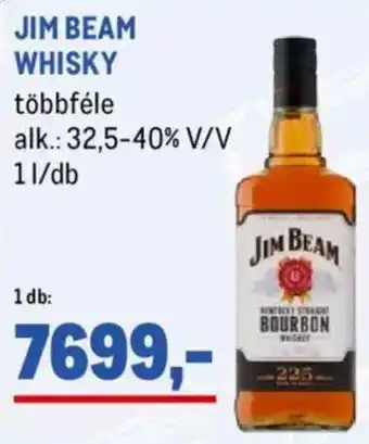 Metro Jim Beam whisky ajánlat