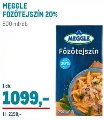 Metro Meggle főzőtejszín 20% ajánlat