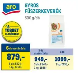 Metro Aro Gyros fűszerkeverék ajánlat